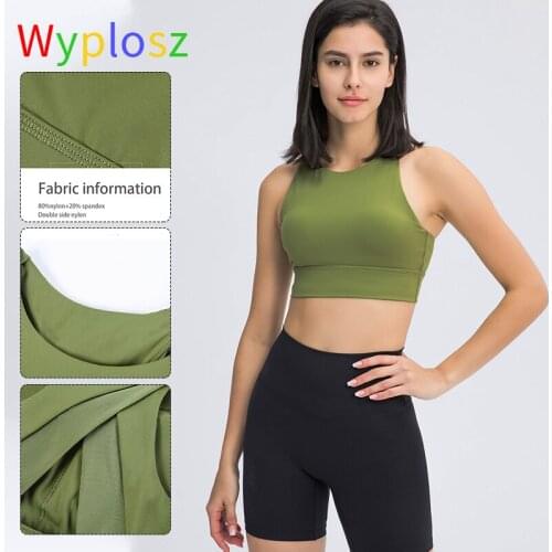 Wyplosz Sexy Beautiful Back Sports Bras Top Shockproof Bra Womens Underwear Vest Sportswear Gym Vest Crop Hollow Out Brassiere