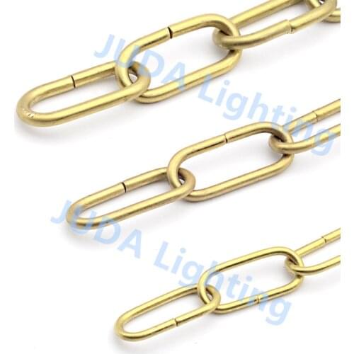 Pure copper chain 3 / 4 / 5 / 6 / 8mm Rust brass top chain for chandelier led crystal pendant lamp retro ceiling rose lamp base