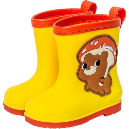 Kids Rain Boots for Boys Girls Rain Boots Waterproof Baby Non-slip Rubber Water Shoes Children Rainboots Four Seasons