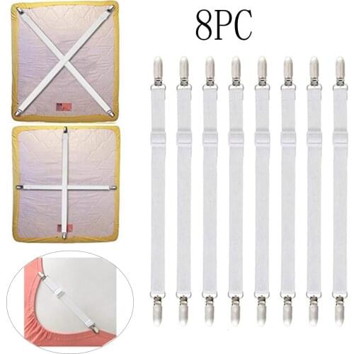 Elastic Bed Sheet Home Suspenders Fasteners Sheet Mattress Gripper Cover Elastic Holder Cord Hook For Hotel Bed Anti-slip Fixing