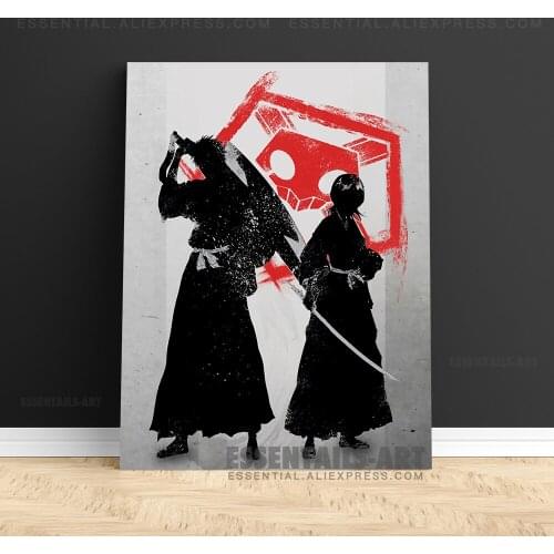 Ichigo Kurosaki Rukia Kuchiki BLEACH Poster Canvas Wall Art Painting Decor Pictures Bedroom Study Room Home Decoration Prints