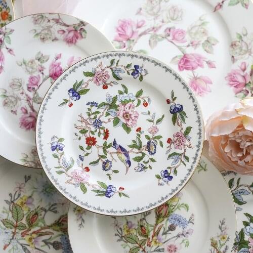 Bone Porcelain Western Dinner Plate Creative Steak Flat Plate Tableware Ceramic Plate Household Hotel Place Platform Inter-disc