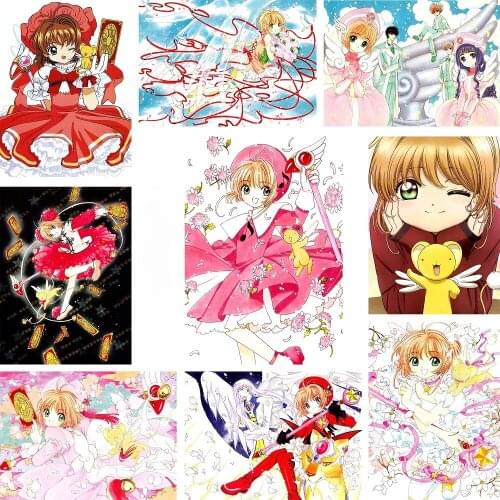Diamond Painting Set Variety Sakura Sakura Poster Cartoon Diamond Embroidery Inlaid Cross Stitch Home Decoration