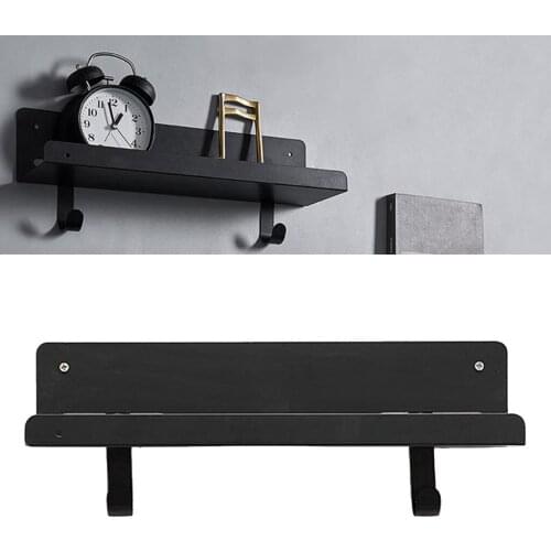 Wall Mounting Shelf Metal Wall Rack Rustic Decorative Shelf 40x10.5x14.5cm