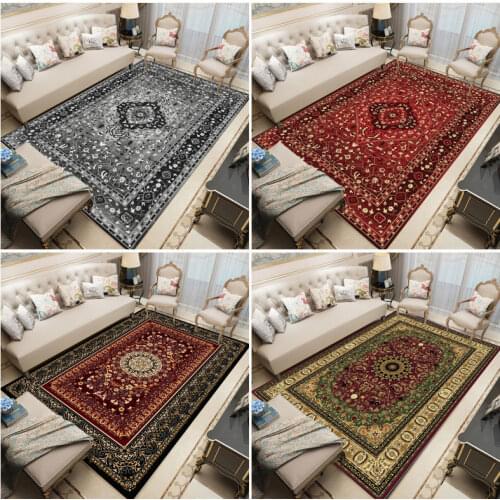 Persian Style Rug 80x160cm Multicolor Bedroom Side Mats Luxury Living Room Carpet Doormat