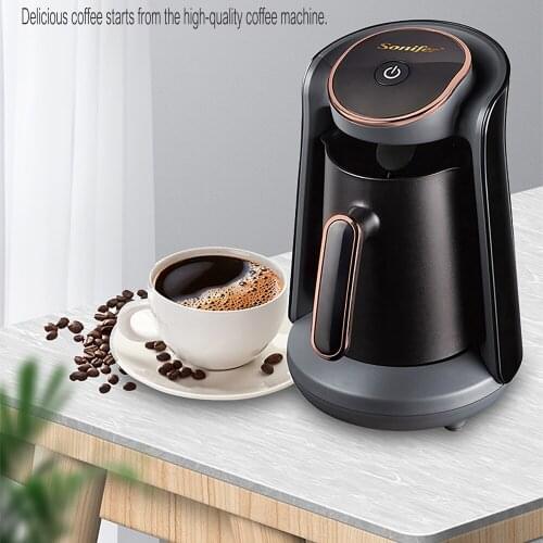 500ml Portable Electrical Coffee Pot Turkey Coffee Maker Boiled Milk Coffee Kettle Coffee Machine Brew Travel coffee maker