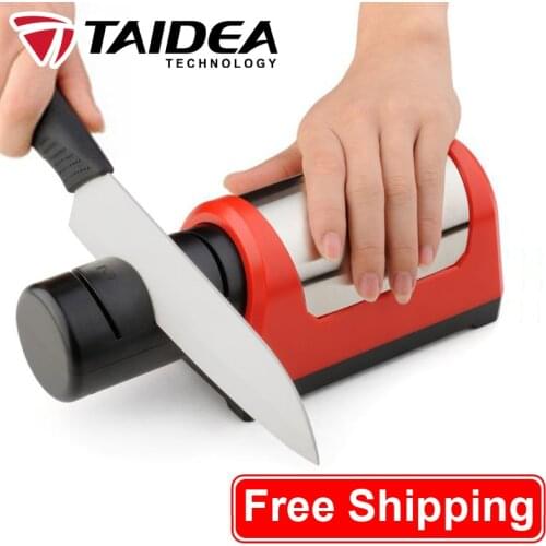 TAIDEA Sharpening stone Professional Electric Knife Sharpener 2 stage Diamond Ceramic kitchen Knife sharpener Machine TG1031