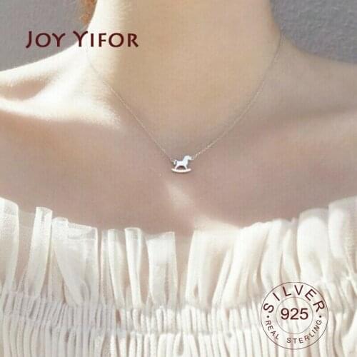 Trojan horse Necklace Pendant New Sale 100% 925 Sterling Silver Round Jewelry For Women & Girls Party Gift