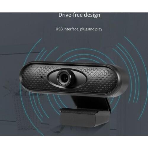 With Microphone Rotatable Cameras Full HD 1080P Webcam Computer PC Web Camera for Live Broadcast Video Calling Conference Work