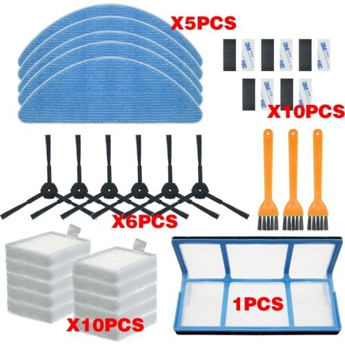 Vacuum robot cleaner Parts side brush Primary dust Filter mop Hepa Filter for ilife v5 v5s V3 V3s v5pro V50 V55 x5 v5s pro