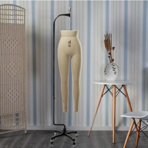 Stereoscopic cutting White pvc cotton female mannequin body props female pants Universal wheel base can pin1pc C799