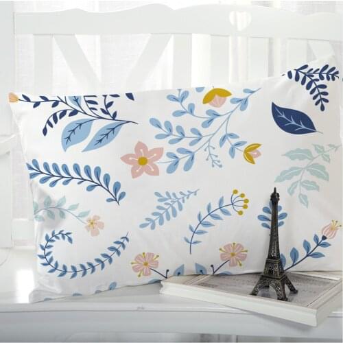 1pc Pillowcase Decorative Sofa Cushion Case Bed Pillow Cover Home Decor Car Cushion Cover Cute Pillow Case 50x75 50x80 Blue