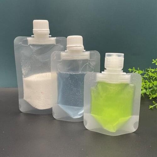 30/50/100ml Screw Cap Packaging Bag Plastic Storage Container Hand Sanitizer Lotion Shampoo Makeup Fluid Bottles Travel Bag