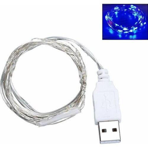 30 LED USB String Lights Silver Wire Garland Waterproof Fairy Lamp Christmas AXYD