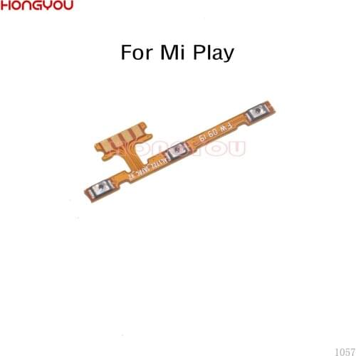 50PCS/Lot For Xiaomi Mi Play Power Button Switch and Volume Button On / Off Flex Cable