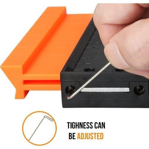 6inch Lock Wider Contour Gauge Profile Duplicator Tool Alloy Edge Shaping Wood Measure Ruler Laminate Tiles Meethulp