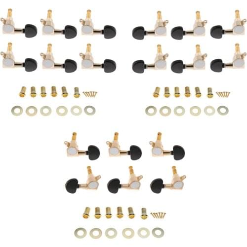 6R/3R3L/6L Guitar String Tuning Peg Tuners Machine Heads for 6-string Guitar