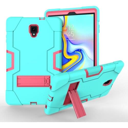 For Samsung Galaxy Tab A T590 T595 10.5 inch Models Shell Armor Shockproof Silicon Hard Cover Kickstand Anti-Fall Tablet Cases