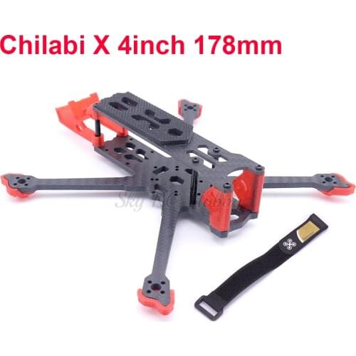 Chilabi X 178mm / Chilabi HX 177mm 4inch Carbon Fiber Frame Kit Compatible 4 inch Prop for FPV RC Drone with TPU 3D Printed Part