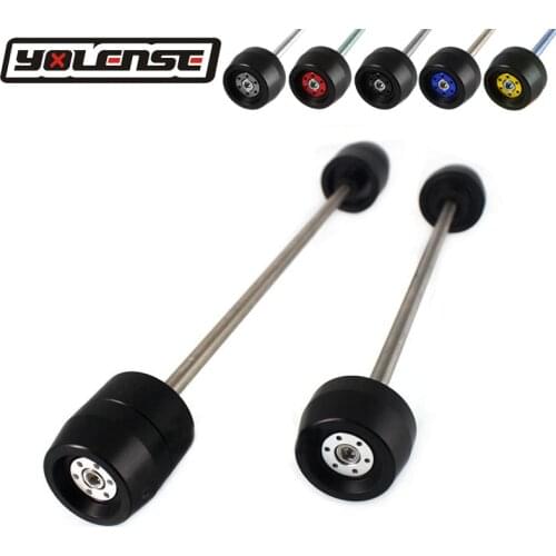 For KAWASAKI NINJA ZX-6R ZX6R ZX 6R 2009-2015 2014 2013 2012 Motorcycle Front & Rear Axle Fork Crash Sliders Wheel Protector