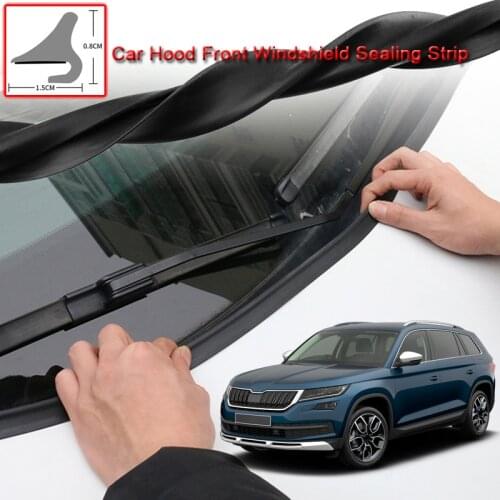 For Skoda Kodiaq 2016-2020 DIY Car Seal Strip Windshied Spoiler Filler Protect Edge Weatherstrip Strips Sticker Auto Accessories