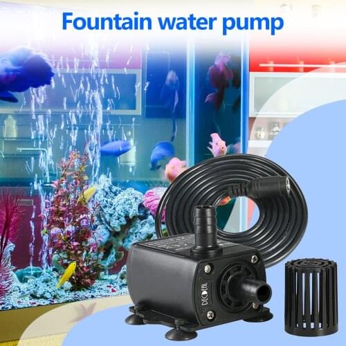 Fountain Aquarium Mini DC 12V Brushless Pump Practical Multi-functional Portable Pond Pool Submersible Water Pump