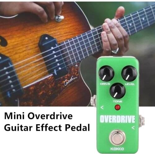 Mini Overdrive Overload Bypass Full Metal Shell Electric Guitar Effect Pedal