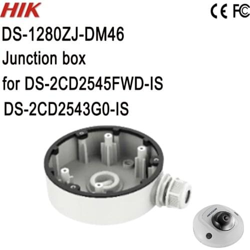 DS-1280ZJ-DM46 Original Hik Junction Box for Mini dome camera DS-2CD2545FWD-IS DS-2CD2543G0-IS CCTV Bracket CCTV Wall Mount