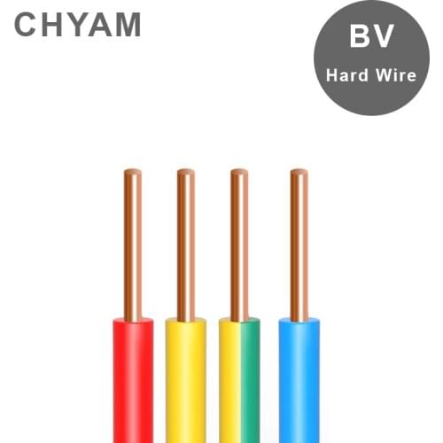 1 Meter BV1.0 Square Millimeter Hard Copper Core Wire National Standard Single Strand For Home Decoration