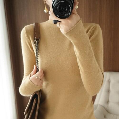 Korean Style Women Pullovers O-neck Wool Knitting Sweater Autumn Hot Sale Soft 11 Colors Long Sleeve Wool Female Jumpers Winter