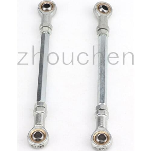 Adjustable ATV Steering Shaft Tie Rod Rack Kit L&R Hand Tie Rod Ball Joint for ATV Quad Go Kart Modified ATV 166mm Retrofit