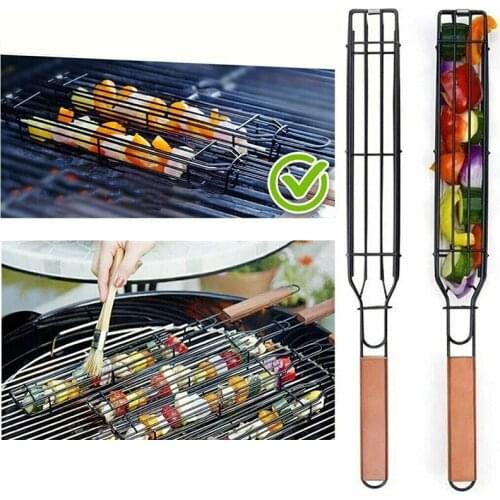 GIEMZA 49cm Outdoors Grill for Bbq Portable Barbacoa Net Food Barbecue Grills Mesh The Street Accessories Smokehouse Wood Stove
