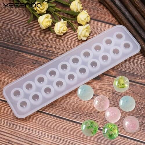 Silicon Crystal Ball Mold Epoxy Resin Beads Making Necklace Pendant Craft Tool DIY Handmade Jewellery Tools Accessories