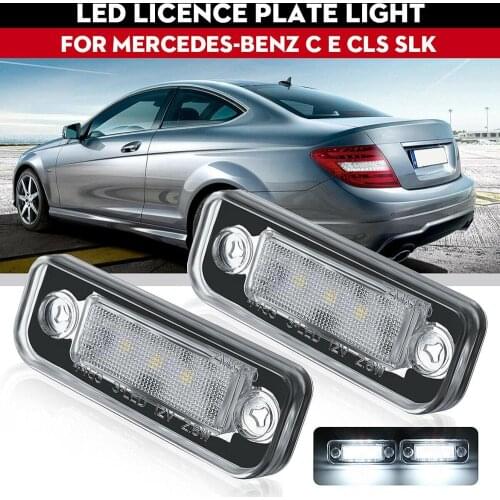 Suitable For Mercedes-Benz w203 5d w211 w219 r171 Led License Plate Light Without Error Led License Plate White Light