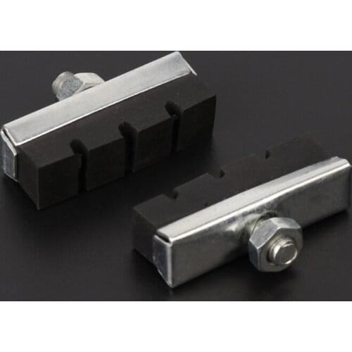 Bicycle V Brake Pads Rubber Shoes Black Blocks Durable MTB Road Bike Accessories X3UA