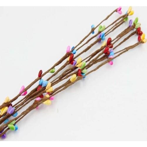 10pc 65cm Artificial Wreath Flower Small Berry Rattan Stripe Garland Headband Decor Material DIY Craft Accessorie