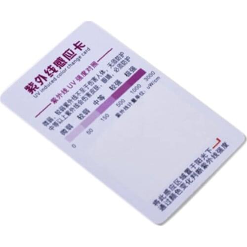 10 Pcs/Set Reptile Terrarium UVB Test Card UV Light Lamp Life Tests Paper GXMA