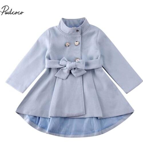 2019 Brand Kid Baby Girls Coat Dress Jacket Toddler Winter New Turtleneck Belt Windbreaker Outwear Overcoat Raincoat Snowsuit