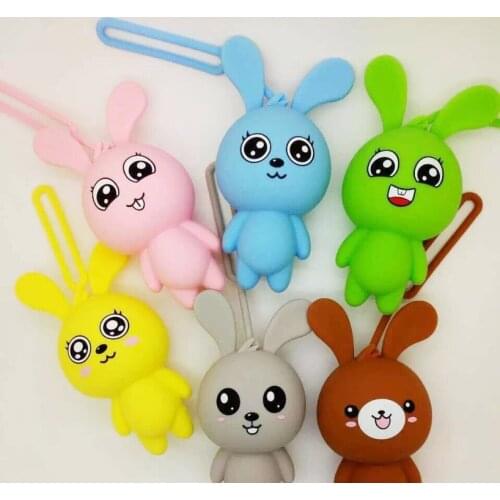 2019 High Quality Cartoon Animal Silicone Man Women Kids Car Keychain Housekeeper Key Bags Cover Keyring Organizer Case Purse