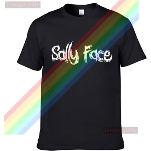 2021 Popular Classic Sally Face White Logo Men Women Summer 100% Cotton Tees Male Newest Top Popular Normal Tee Shirts Unisex