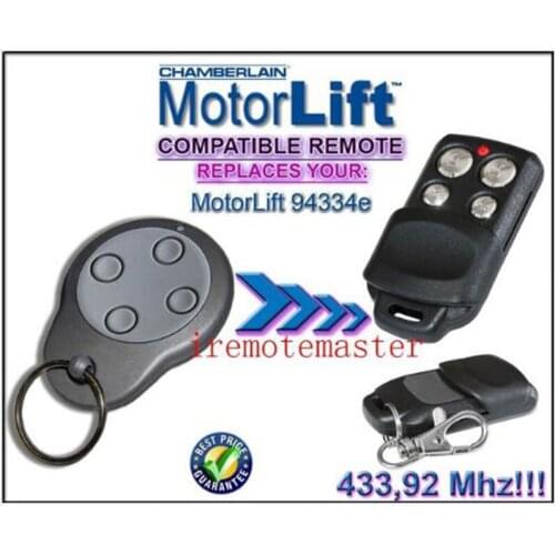 5pieces Motorlift replacement remote control 94334e 433mhz Rolling code beautiful