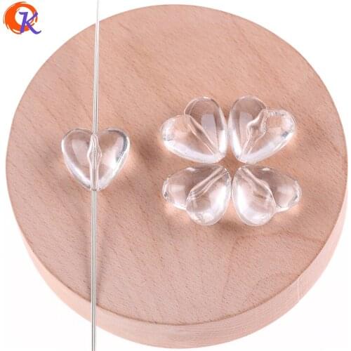 Cordial Design 19x20mm 200cs/Lot Acrylic Beads/Clear Heart Shape Beads/Hand Made/Necklace/Jewelry Accessories/Earring Findings