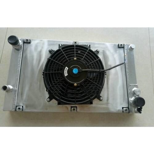 Aluminum Radiator + Shroud + Fan For Porsche 944 S 2.5L & 2.7L non turbo manual M44 I4 1985-1991 NON-Turbo 1988 1985 1986 1987