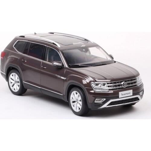 Kids 1/18 Big Scale Kyosho VW Teramont SUV Atlas Model Car Metal Auto Crossover Diecast Vehicle Of Collectibles Hobby Gifts Toy