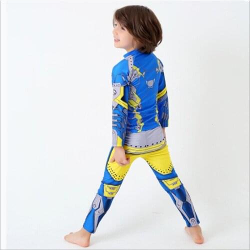 Childrens swimsuit beach sun protection boys swimsuit cartoon dinosaur children split swimsuit