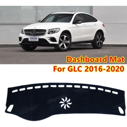 For Mercedes Benz GLC Class Coupe X253 Anti-Slip Mat Sunshade Dashmat Protect Carpet Dashboard Cover Pad Accessories