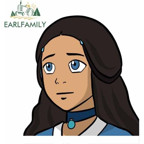 EARLFAMILY 13cm x 12.4cm for Avatar Girl Car Stickers Vinyl Personality Body for Car Windshield Trunk Custom Printing Decal