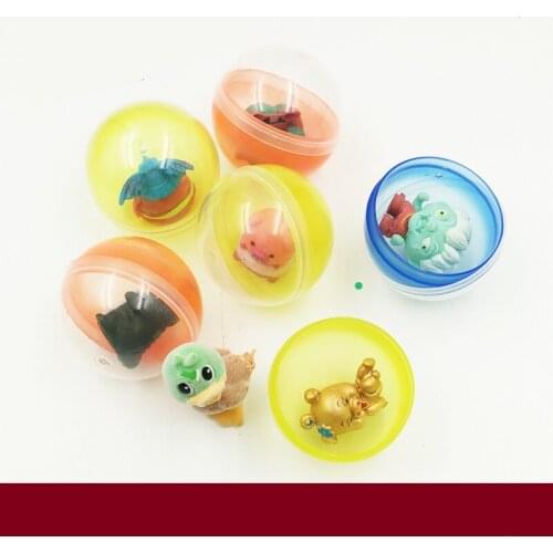 50pcs capsule ball toys,mini figures,cartoon animals hero car,kids collections,game toys for child boys girls,sports toy ball
