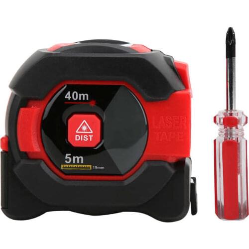 Measuring Tape LM40T 2 in 1 Function Laser Distance Meter Tape Measure Distance Measuring Measurement Tool