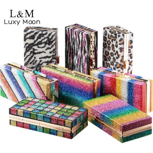 Diamond Wedding Clutch Bag Elegant Party Evening Clutch Purse and Handbags Women Luxury Designer Rhinestones Crystal Bag X10R